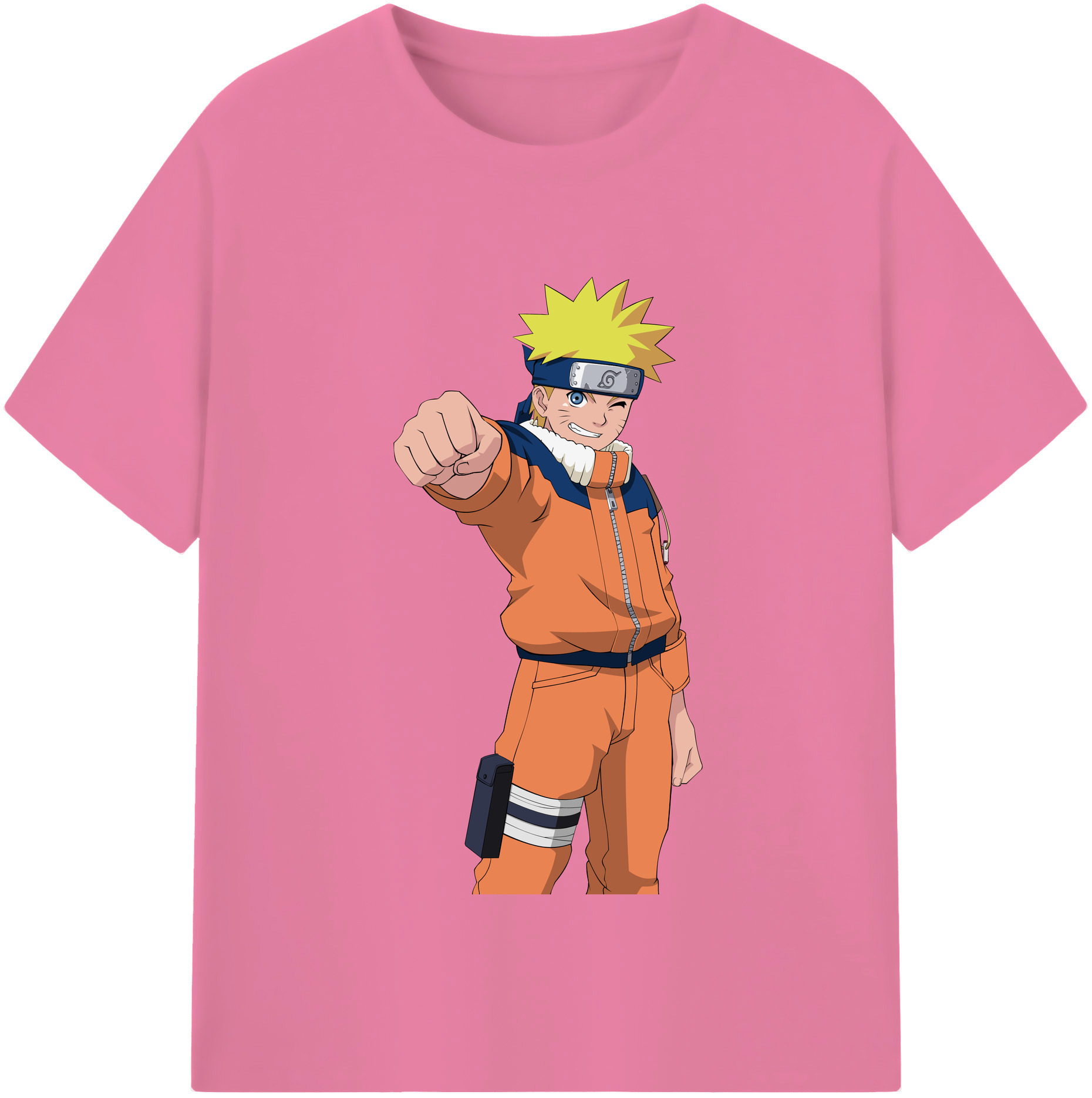（画像用） NARUTO -ナルト- うずまき ナルト Uzumaki Naruto 綿100％半袖Tシャツ（フロントプリント）